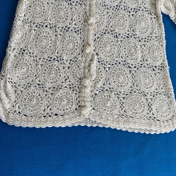 Janet Italy Design Crocheted Sweater/Top Size L - Picture 8 of 8